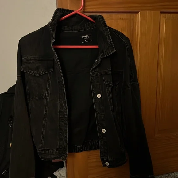 Streetwear Society Jackets Coats Black Jean Jacket Brand Is